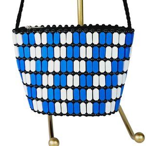 Joa Wooden Octagon and Bead Tile Mini Bags Crossbody Bag
